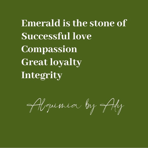 Alquimia Gold Hoop Earrings with Green Accents - Picture 4 of 6